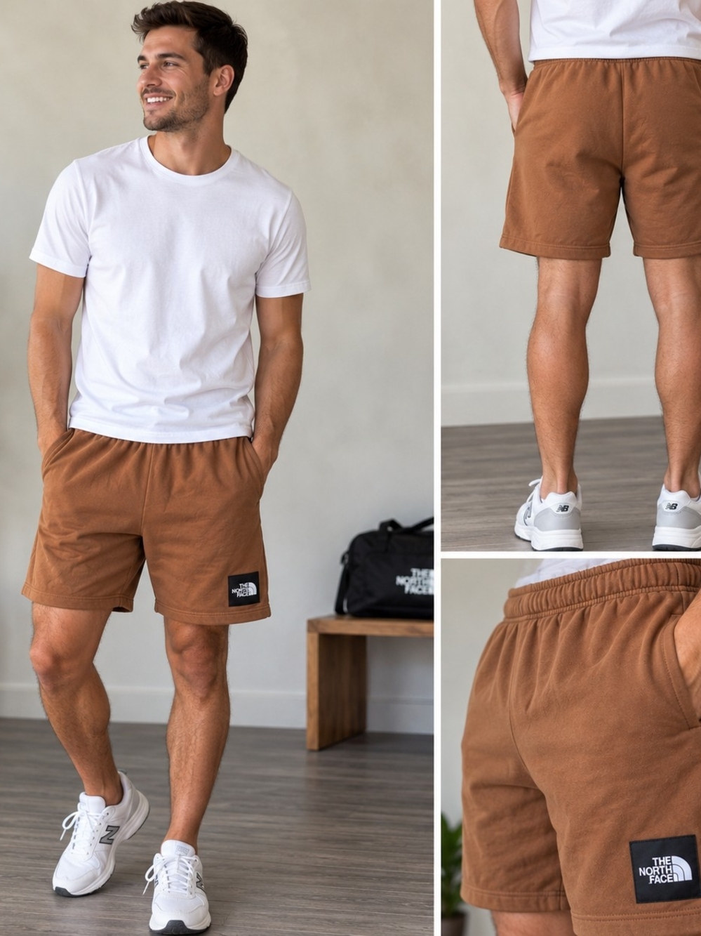 The North Face Men's Caramel Brown Athletic Shorts